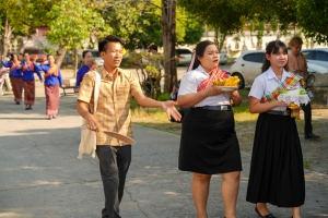 มรภ.เทพสตรี ร่วมโครงการสืบสานประเพณีลอยกระทง บุญผ้าป่าข้าวเม่าทอด ของเทศบาลตำบลป่าตาล