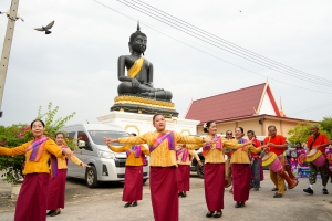 มรภ.เทพสตรี ร่วมโครงการสืบสานประเพณีลอยกระทง บุญผ้าป่าข้าวเม่าทอด ของเทศบาลตำบลป่าตาล